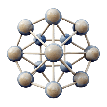 elegant classic Neural Network Structure Simple Design Transparent Background detailed png