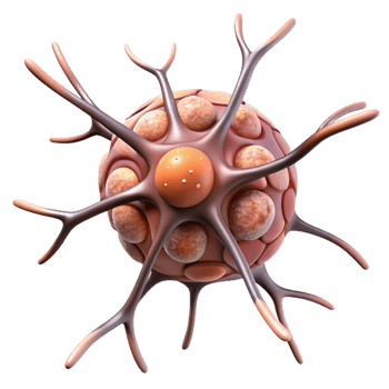 wonderful classic Neuron Cell Structure Detailed Illustration Transparent Background professional png