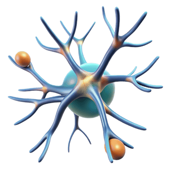 extraordinary minimalist Neuron Growth Timelapse Illustration Transparent Background premium png
