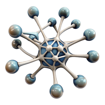 magnificent modern Neuron Network Illustration Transparent Background with Complex Connections png