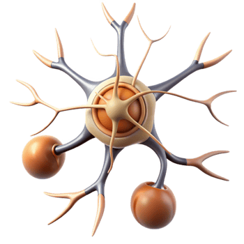 extraordinary contemporary Neuron Structure Labeled Diagram Transparent Background high quality png