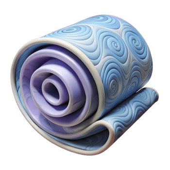 elegant creative Newspaper Rolled Wall Decor Spiral Pattern Transparent Background exclusive png
