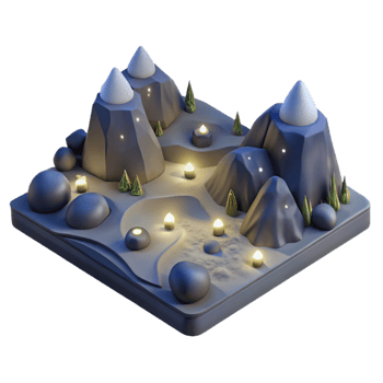 magnificent abstract Nighttime Terrain Isolated Element City Lights professional png
