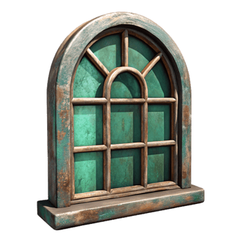 extraordinary modern Old Window Frame Picture Frame Cutout with Distressed Paint high resolution png