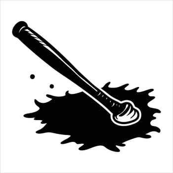 Baseball Bat Silhouette vector