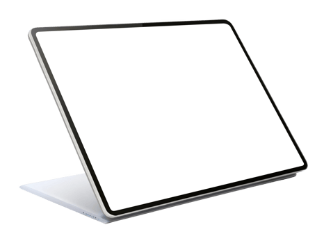 sleek tablet device with blank screen, ideal for digital work and creativity png
