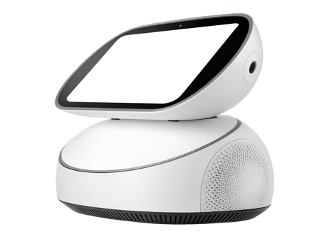 Smart home assistant device with touchscreen display and speaker png