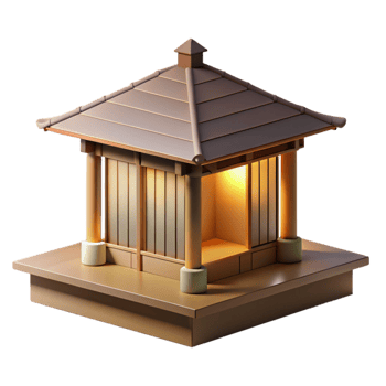 stunning classic Japanese tea house, minimalist design, natural wood and paper materials, soft diffused lighting, wabi-sabi aesthetic exclusive png