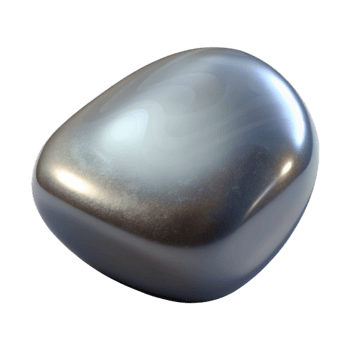 elegant vintage A single, polished river stone, smooth and reflective surface, studio lighting, photorealistic rendering 4K png
