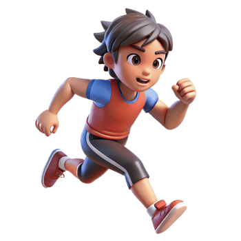 serene abstract A determined anime athlete running towards the finish line, dynamic lighting, sports anime style, action-packed scene professional png