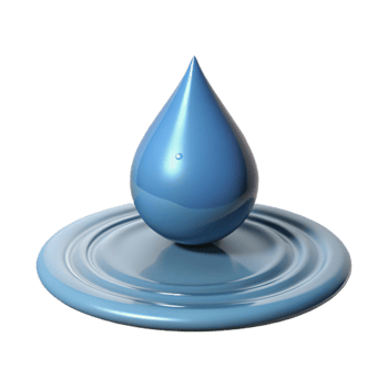 impressive modern A single raindrop falling onto the surface of a still pond, creating ripples, realistic water physics, soft lighting premium png
