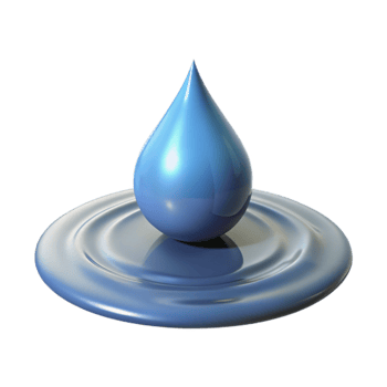 beautiful abstract A single raindrop falling onto the surface of a still pond, creating ripples, realistic water physics, soft lighting detailed png