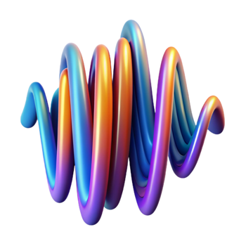 elegant rustic An abstract representation of sound waves, visualized as vibrant, pulsating lines, with a dynamic, energetic style detailed png