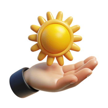 beautiful vintage A hand holding a miniature sun, casting long shadows. Chiaroscuro lighting high quality png