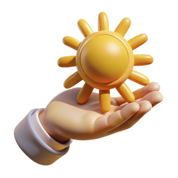 extraordinary artistic A hand holding a miniature sun, casting long shadows. Chiaroscuro lighting high resolution png
