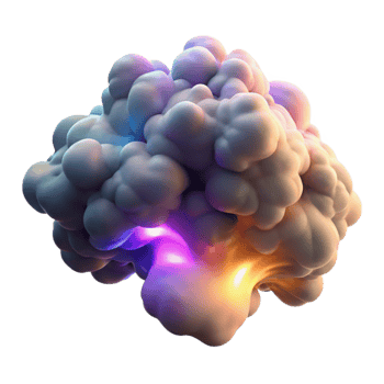 wonderful artistic A cloud of iridescent smoke swirling and morphing, lit by a dramatic chiaroscuro lighting, baroque style 4K png