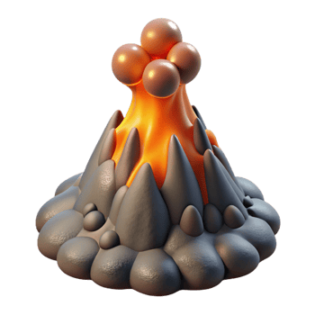 beautiful minimalist A deep-sea hydrothermal vent, spewing hot water and minerals, dramatic, scientific style premium png