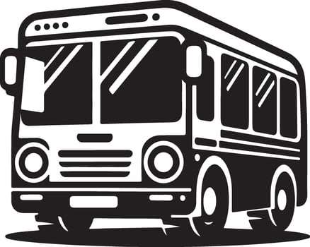 bus icon on white background vector
