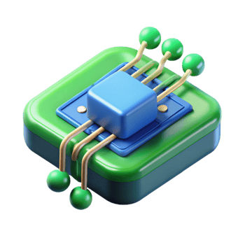 extraordinary traditional A close-up of a circuit board with data flowing through it, green and blue lighting, technological style premium png