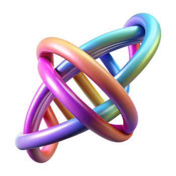 serene modern A DNA double helix rotating, intricate details visible, illuminated by a vibrant, multicolored light. Scientific illustration style professional png
