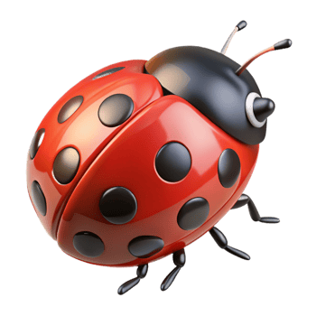extraordinary traditional A close-up of a ladybug on a leaf, vibrant red and black, detailed spots, macro photography detailed png