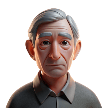 vibrant contemporary Portrait of an elderly man with deep wrinkles and a thoughtful expression, illuminated by a single, overhead spotlight, in the style of a black and white photograph exclusive png