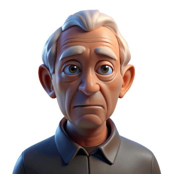 dramatic rustic Portrait of an elderly man with deep wrinkles and a thoughtful expression, illuminated by a single, overhead spotlight, in the style of a black and white photograph exclusive png