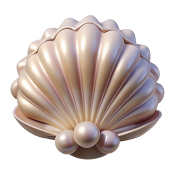 beautiful modern A close-up of a seashell, intricate details, pearly texture, soft light, detailed png
