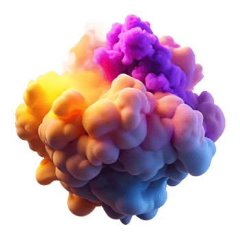 elegant contemporary A cloud of colorful smoke, swirling and billowing in a dynamic, fluid motion, illuminated by backlighting, creating a sense of mystery and intrigue professional png