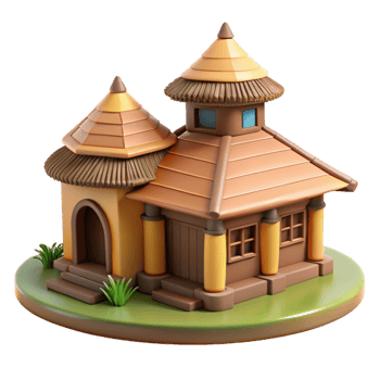extraordinary classic Vernacular architecture, traditional materials and techniques, local style, rural setting, historical context, high resolution png