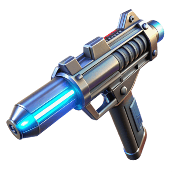 impressive abstract A futuristic weapon with glowing energy, sleek design, science fiction style original png