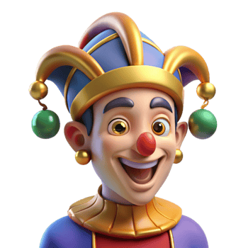 wonderful vintage Portrait of a mischievous jester with colorful makeup and a bells-adorned hat, illuminated by stage lighting, in a Renaissance style 4K png