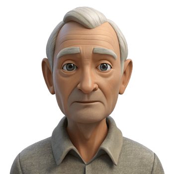 impressive vintage Portrait of an elderly man with a weathered face and kind eyes, wearing a simple linen shirt. Soft, natural lighting. Style charcoal sketch genuine png
