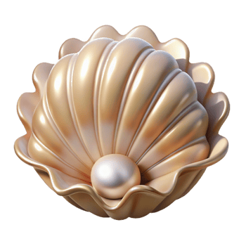 serene modern A close-up of a seashell, intricate details, pearly texture, soft light, exclusive png