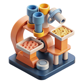 beautiful artistic Microscale architecture, intricate details, viewed through a microscope, abstract patterns, scientific illustration, original png