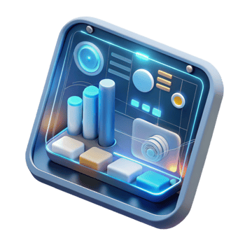vibrant classic A close-up of a futuristic touch screen interface displaying complex data visualizations, illuminated by the bright, white light of the screen. Minimalist style genuine png