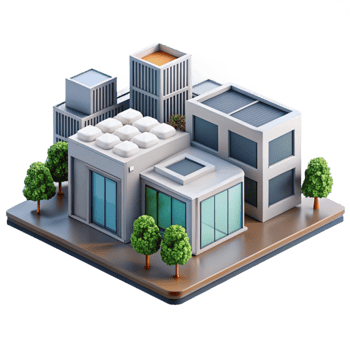 vibrant classic Modular architecture, prefabricated units, flexible design, modern style, city setting, exclusive png