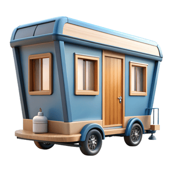 extraordinary creative Tiny house on wheels, compact design, maximizing space, natural light exclusive png