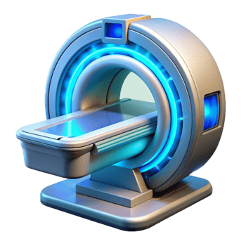 extraordinary contemporary A futuristic medical scanner, glowing with blue light, intricate details, sterile environment professional png