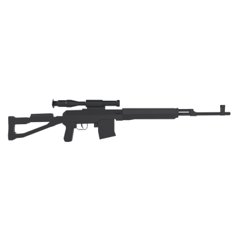 Sniper rifle design isolated on transparent png
