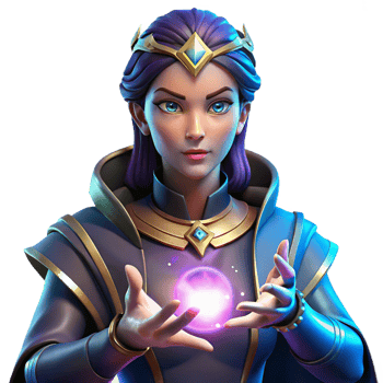 impressive artistic Portrait of a powerful sorceress with glowing hands, illuminated by magical energy, rendered in a digital painting with vibrant colors 4K png