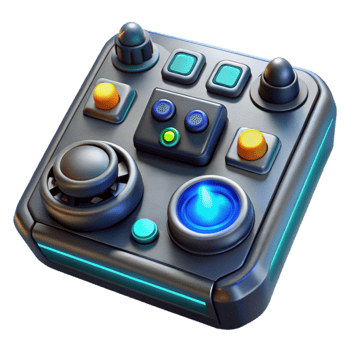 vibrant rustic A close-up of a futuristic control panel, glowing buttons and dials, intricate details high resolution png