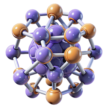 dramatic traditional A group of nanobots assembling a complex molecular structure, microscopic view, bright, scientific lighting, medical illustration style premium png