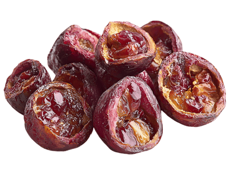 Pile Of Dried Purple Fruit Slices png