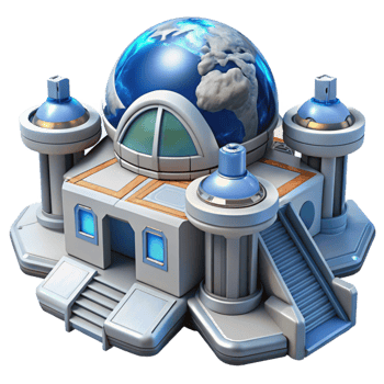 dramatic classic Sci-fi space station, modular design, docking bays, earth in the background remove background, futuristic architecture, 8k, premium png