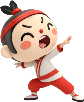 Cute baby Nezha charming hero in fun animated style. . png