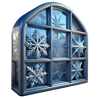 elegant abstract A close-up of frost crystals on a windowpane, intricate patterns, wintery lighting original png