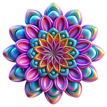 elegant rustic A kaleidoscopic pattern of organic, flowing shapes, in vibrant, psychedelic colors, with a hypnotic, mesmerizing effect 4K png