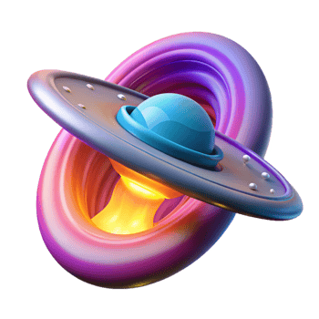 dramatic abstract A spaceship entering a wormhole, swirling colors and distorted space surrounding it, bright light emanating from the wormhole. Abstract style premium png