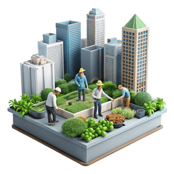 extraordinary contemporary A Group of Diverse Urban Gardeners Tends to authentic png